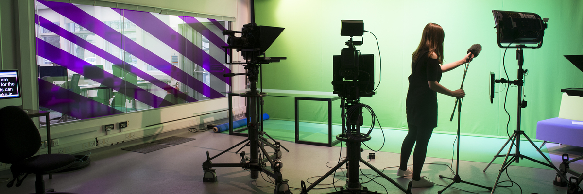 The Broadcast Studio at Merchiston Campus | Edinburgh Napier University.