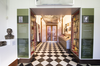 View of the interior of the War Poets Collection Exhibition