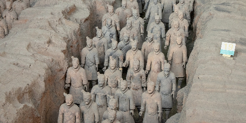 Picture of the Terracotta Army in China 
