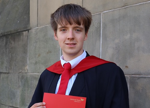 graduation photo of James