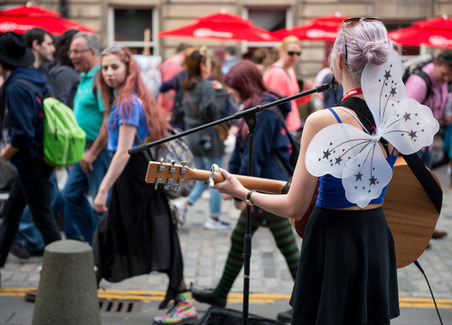Edinburgh Festival street scene