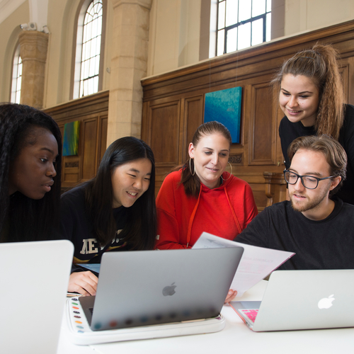 students collaborting