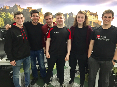 Jamie O'Hare with his friends