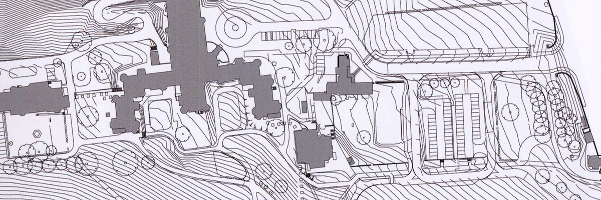 Example of building site plan drawing
