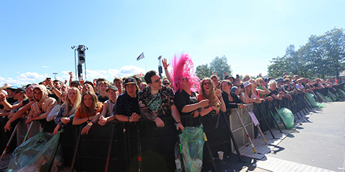 Crowd of people at Roskilde