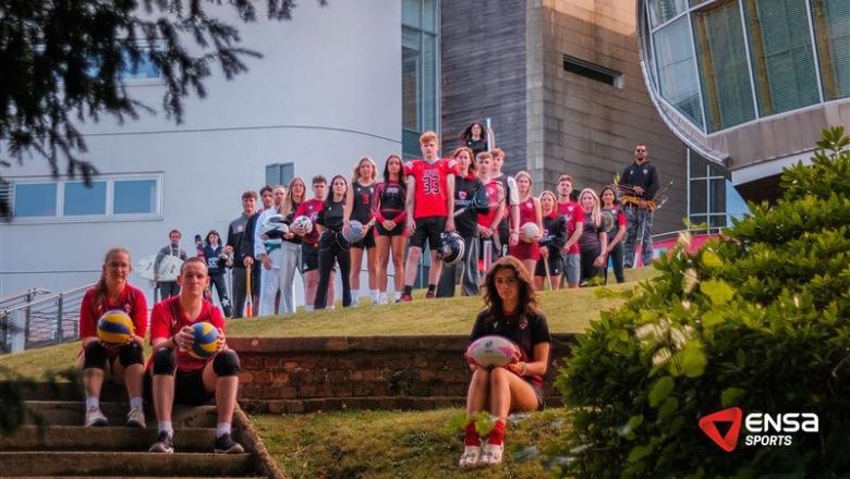 A group photo of Edinburgh Napier's student clubs and societies 