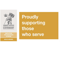 The logo of the Armed Forces Gold Covenant award.