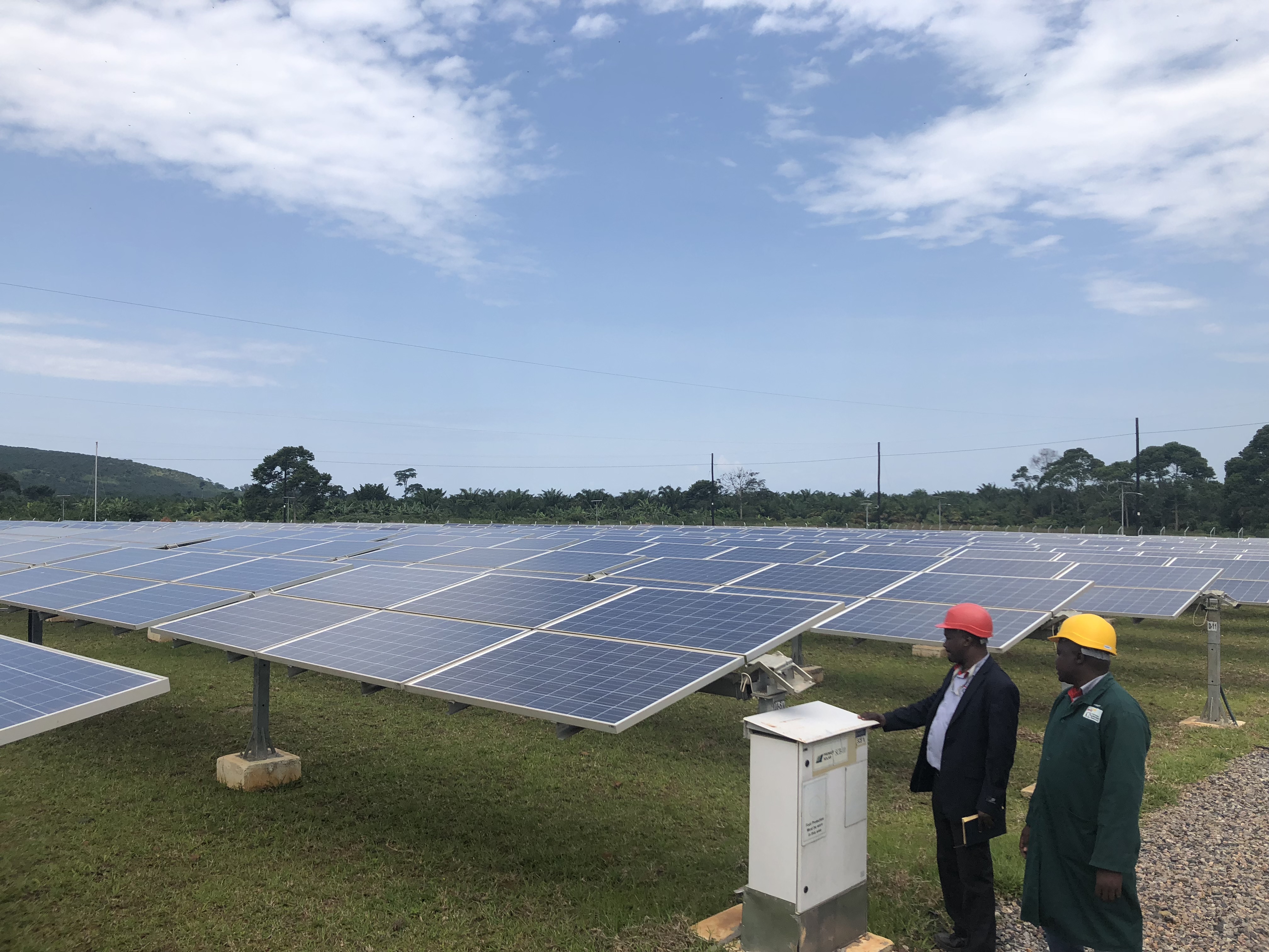 Solar panel farm, Uganda 