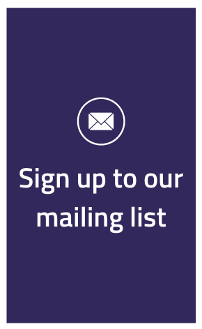 Sign up to our mailing list 