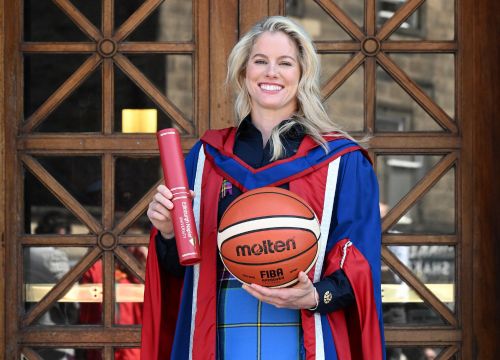 Robyn Love receiving her honorary doctorate, summer 2025