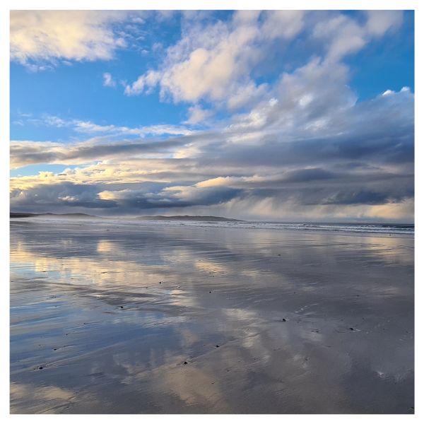 Tide going out on the Scottish coast