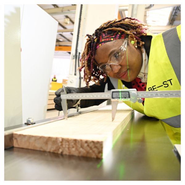 A student within Built Environment-Smarter Transformation (BE-ST), Scotland's construction innovation centre