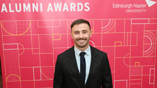 Zander Murray at the Alumni Awards reception