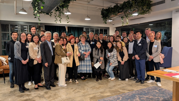 alumni at ENU alumni event in HK