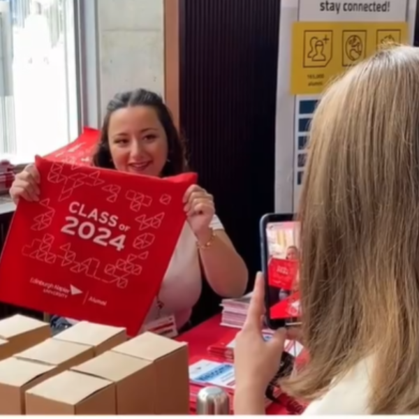 Clip from the day in the life of alumni team