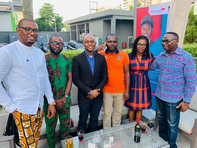 A group of alumni at a networking event in Nigeria 