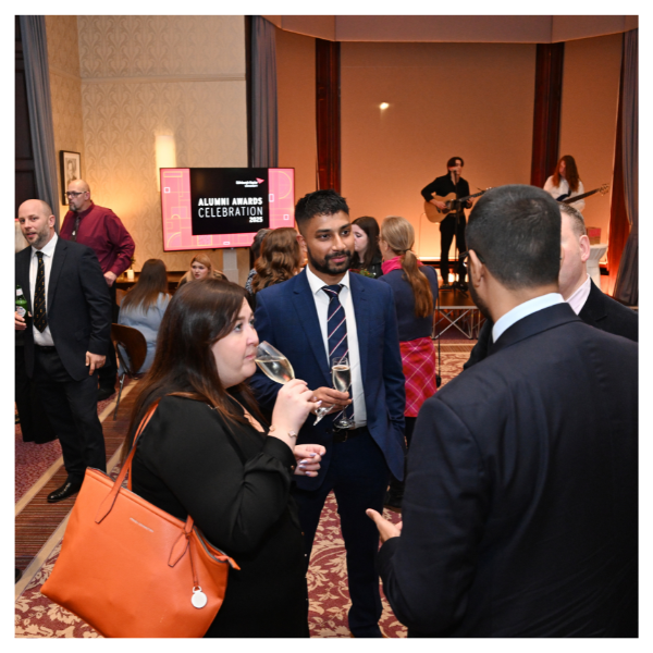 Alumni celebratory event, Event attendees networking