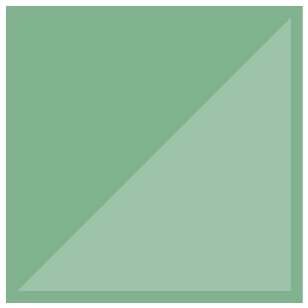 Green block with triangle graphic elements