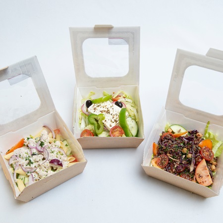 A selection of salad boxes