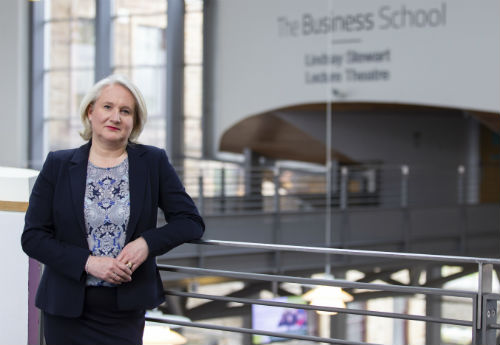 Portrait of Gail Boag inside The Business School