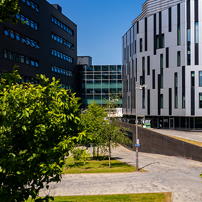 Sighthill campus in the sun