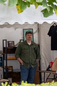 Jack Lennie standing in a gazebo