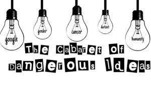 Cabaret of Dangerous Ideas logo with images of lightbulbs