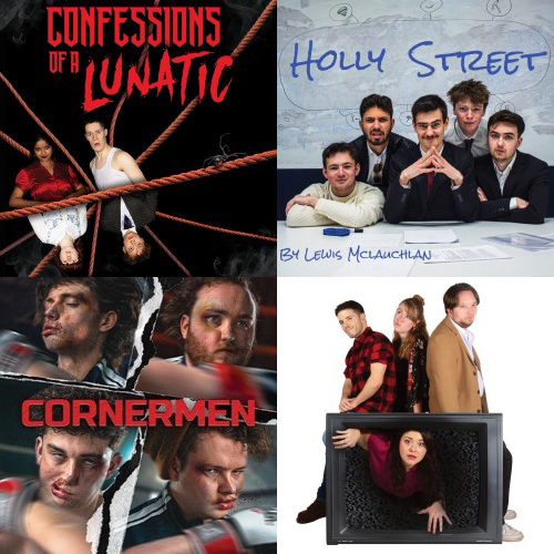 A collage of Edinburgh Napier student show posters at this year's Fringe.