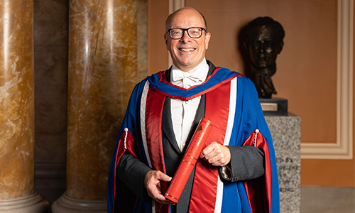 Honorary graduate David Allfrey