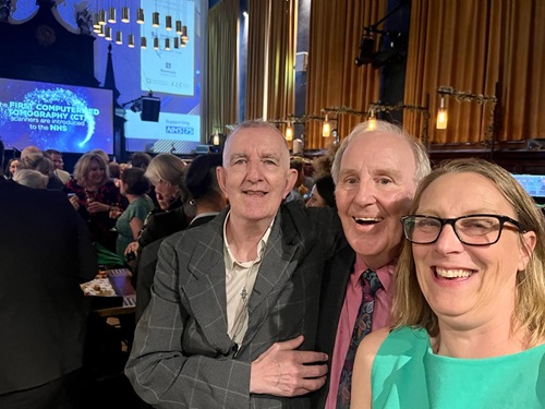 Liz Hughes and crew attends special NHS 75 event