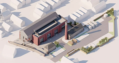 Computer generated image of new Mountain Bike Innovation Centre