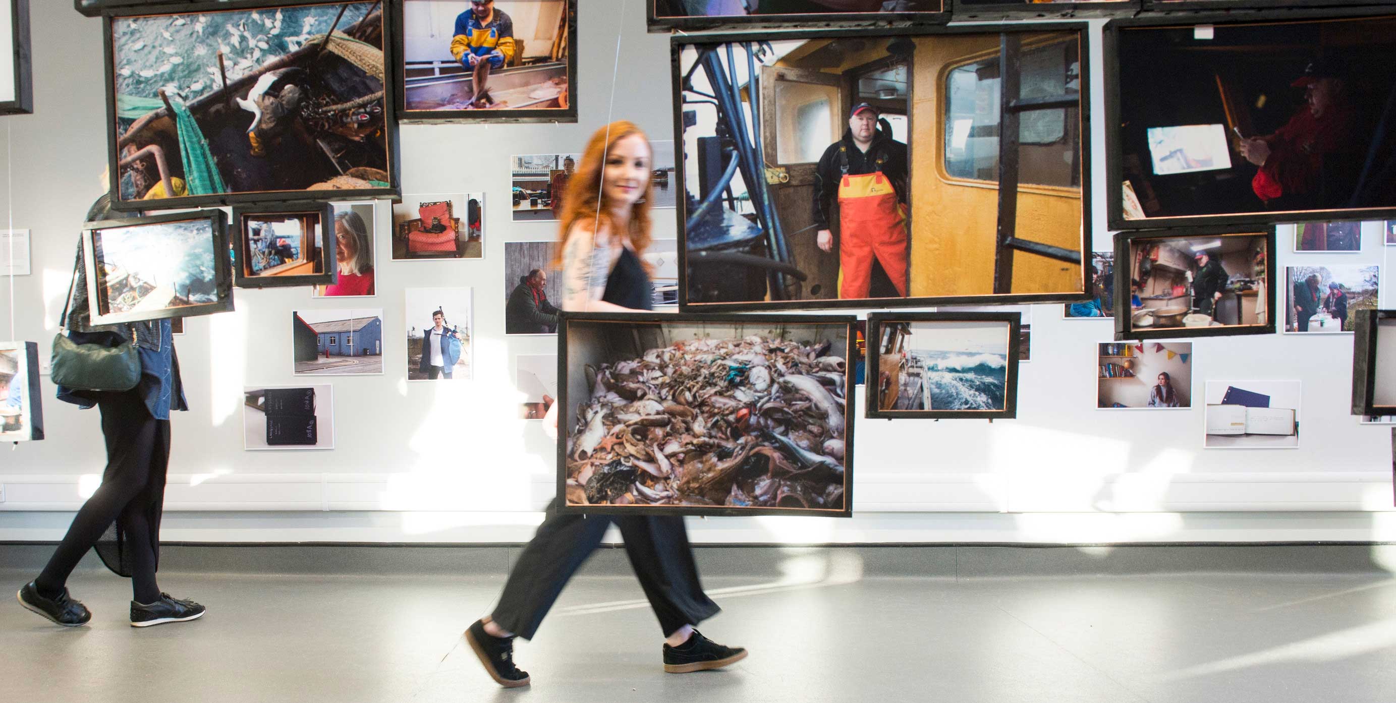 Edinburgh Napier Photography students at its Degree Show