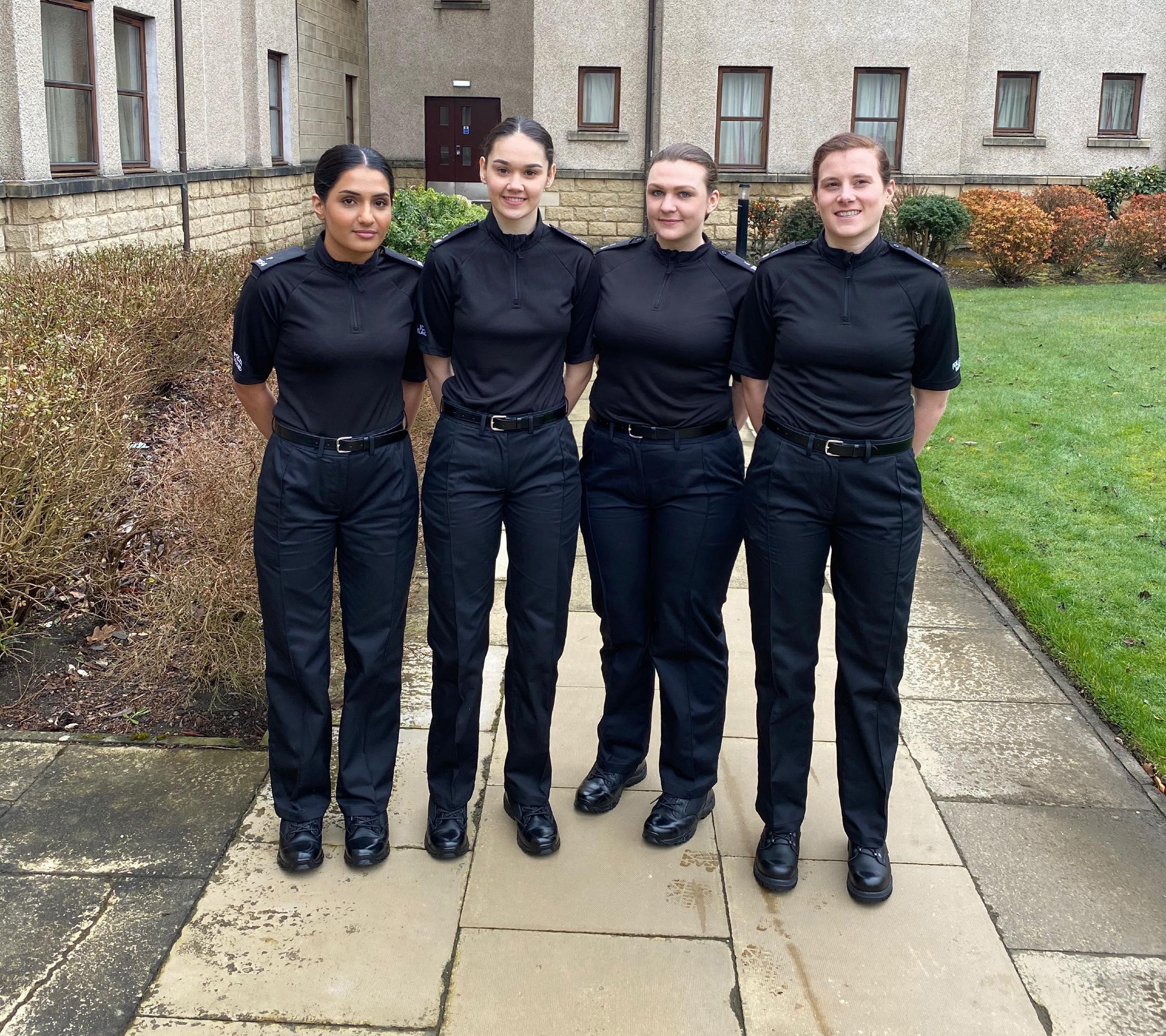 Edinburgh Napier students Sumaiyah Shafique, Amy Murphy, Annelise Hoey and Larissa Engelmann
