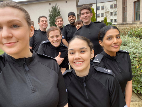 New Special Constables at their passing out ceremony