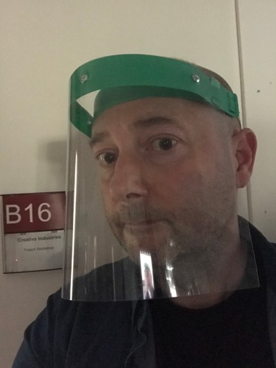 Colin Malcolm in mask