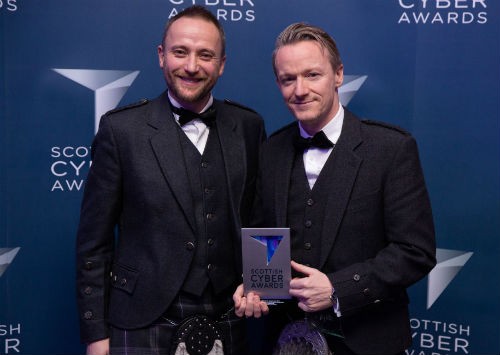 Scottish Cyber Awards 2019 hand over of Best Cyber Education Programme