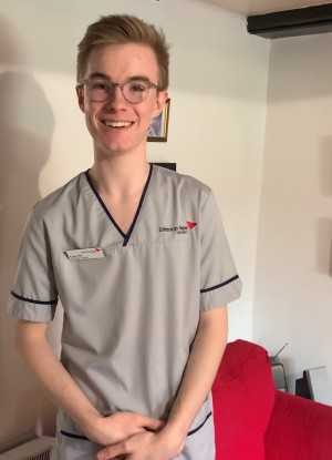 Portrait of nursing student Euan Hill