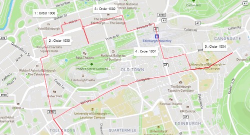 screenshot of Foodel App