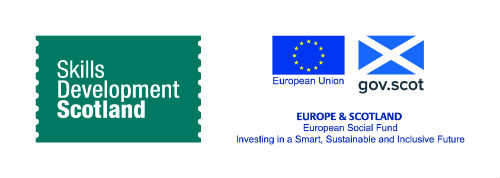 Skills Development Scotland and European Social Fund logos