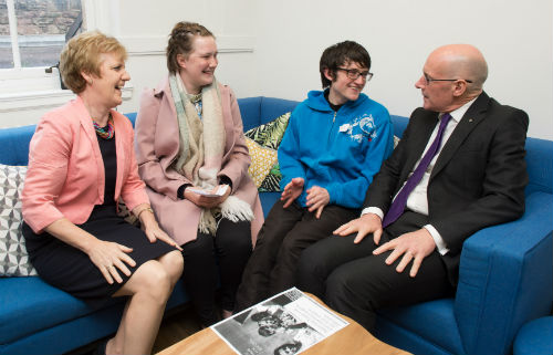 Andrea Nolan, Hannah Scott-Rose, Sean Mullen, John Swinney