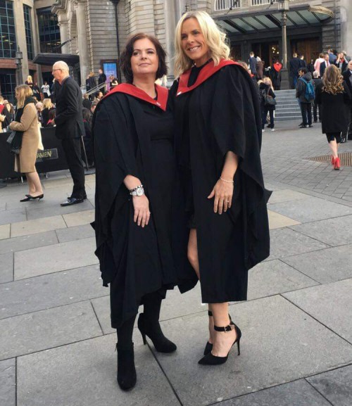 Kerri and Colene outside the Usher Hall