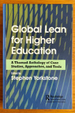 Cover of the Steve Yorkstone-edited book, Global Lean for Higher Education