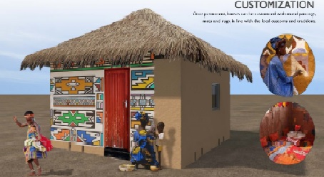 Makazi prototype shelter for refugees