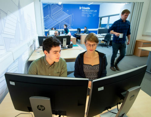 Interior of Trimble Technology lab