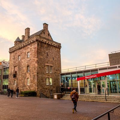 Image of Merchiston campus at dusk