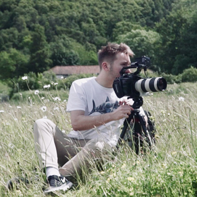 image of student filming for RSPB placement