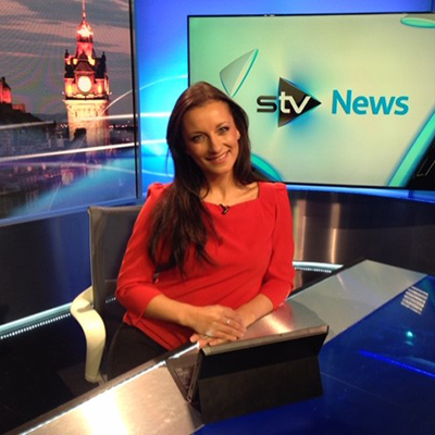 Image of Vanessa in STV studio