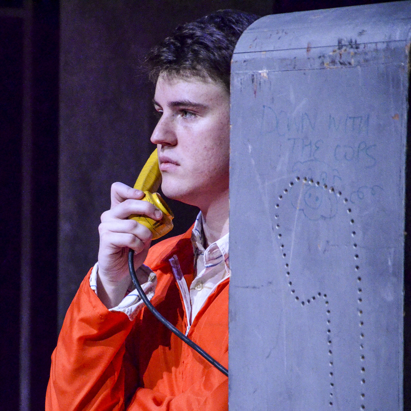 Vernon God Little By DBC Pierre Adapted by Tanya Ronder, Was performed at ENU Morningside church studio theatre, by Andrew Sim from Acting for Stage and screen, who graduated 2016. Andrew is using a phone in a public phone place. 