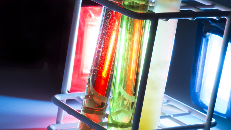 Colorful test tubes.