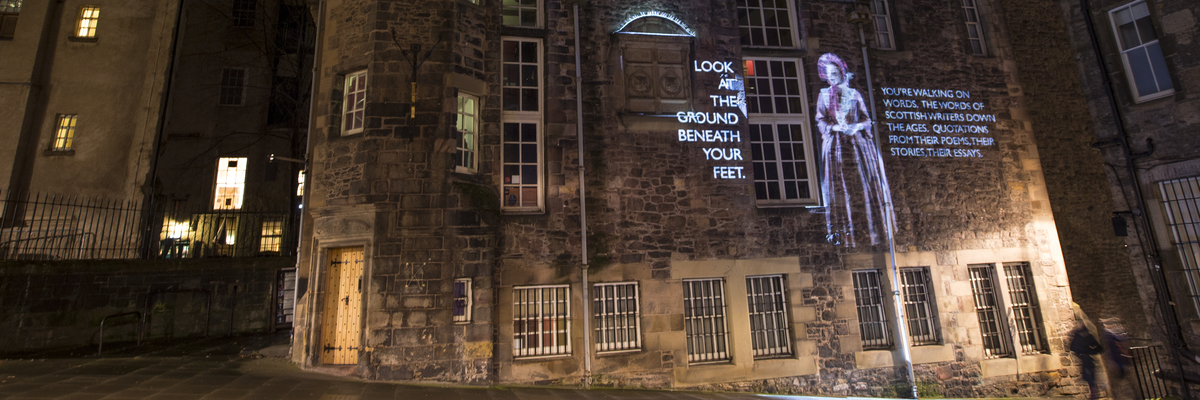 Projections on the Writers Museum | Edinburgh Napier University.
